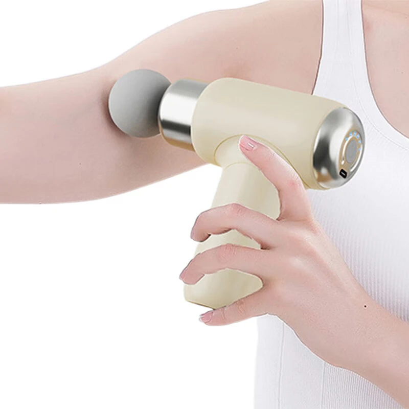 (image for) COSHARE Mini Muscle Massage Gun Portable Fascia Gun Electric Massage Gun 6-Speed Adjustable Fitness Muscle Relaxation Massager